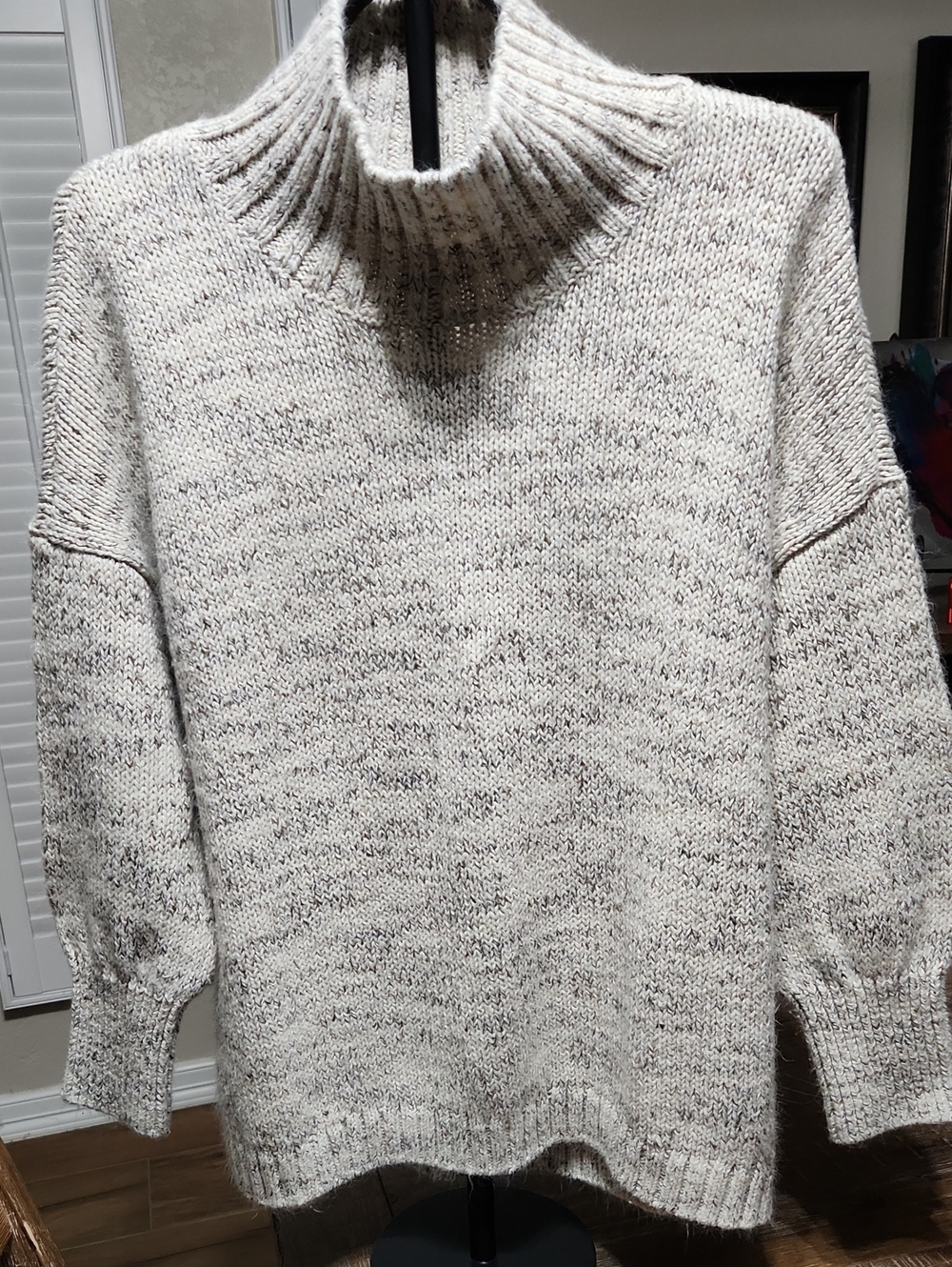 J. Jill Mock-Neck Sweater | Oatmeal Heather | X-Large